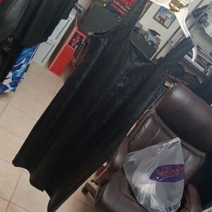Madden Girl Black Rubber Like Midi Snake Skin Style  Dress 3x